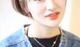 瓜子脸短发发型图片